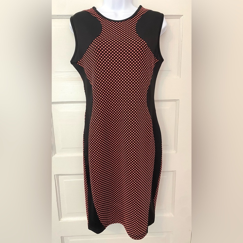 Papillon Red Halter Bodycon Midi Dress